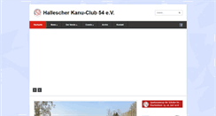 Desktop Screenshot of hallescher-kanu-club.de
